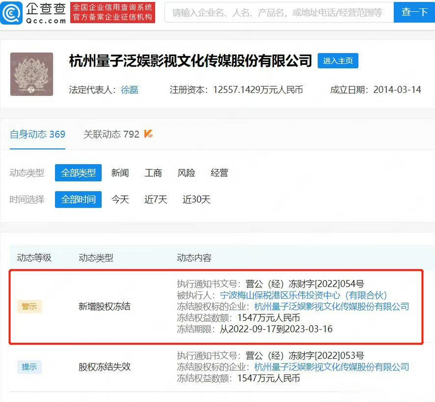 包含如何合法的去掉爱企查股权冻结的词条