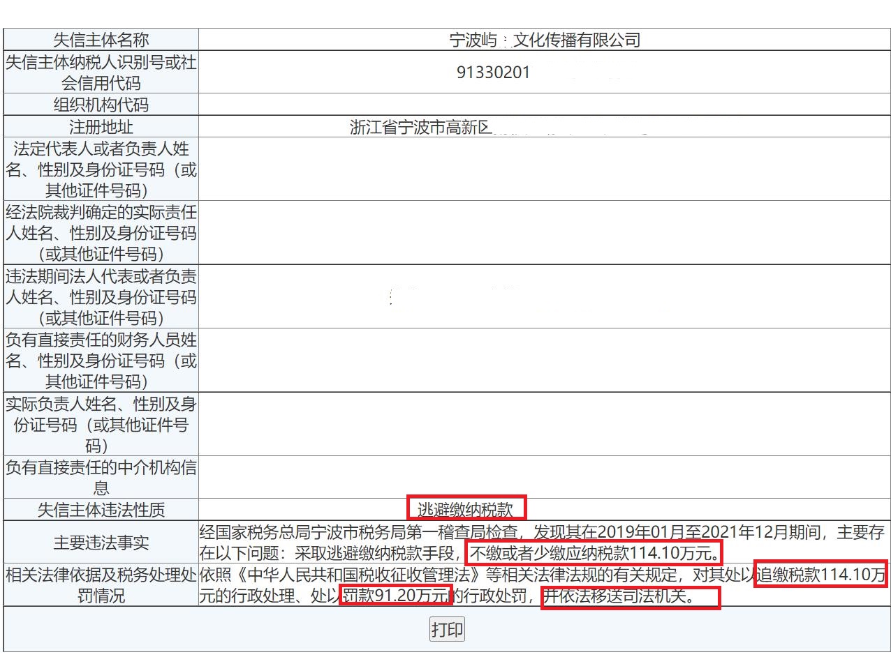 企业信用修复怎样处理企业的税务违法(公司税务违法哪些人要承担刑事责任)